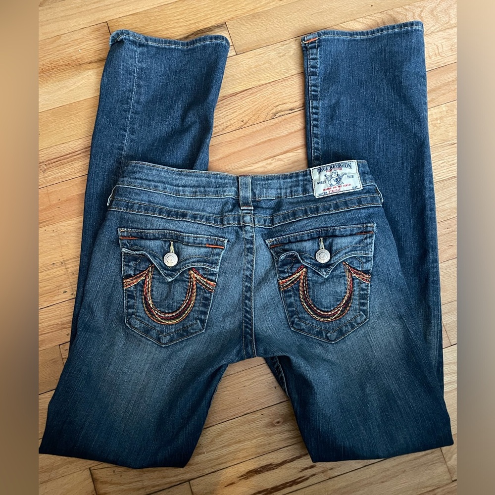 True Religion women’s straight jeans size 29- EUC- 100% authentic